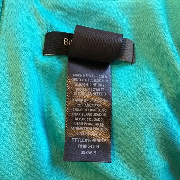 Bisou Bisou Sleeveless Sheath Dress Sz 4 Abstract Watercolor Print Pockets 217J - Picture 9 of 9